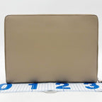 Fendi Clutch Beige Leather Silver — view 2