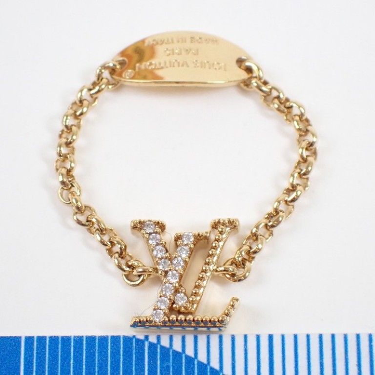 Louis Vuitton Ring Set LV Gold Metal — view 2
