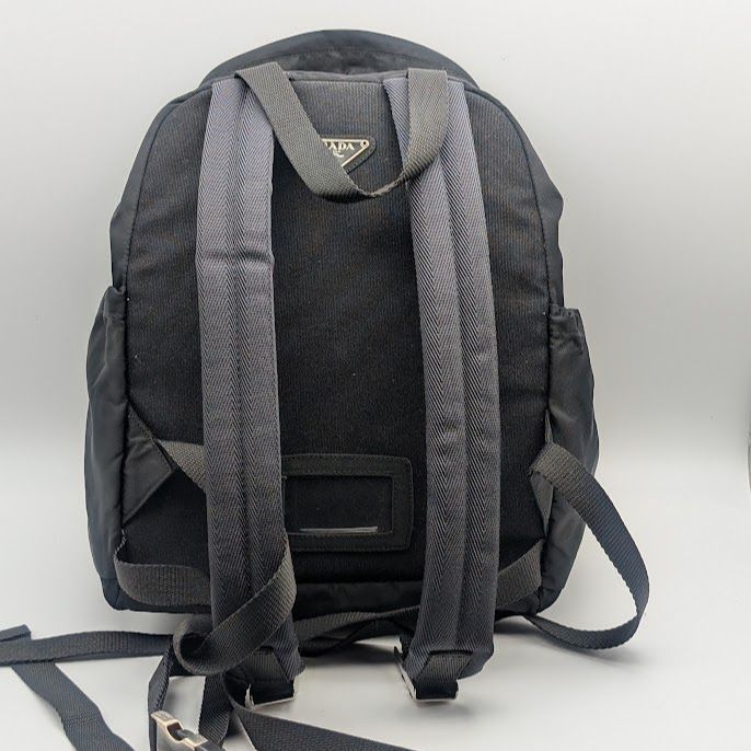 Prada Tessuto Nylon Backpack Black Triangle Logo — view 2