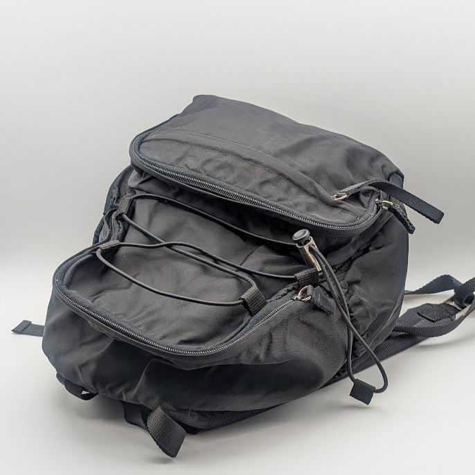 Prada Tessuto Nylon Backpack Black Triangle Logo — view 3