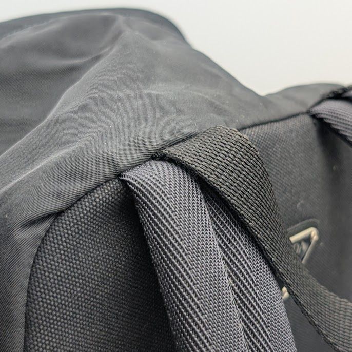 Prada Tessuto Nylon Backpack Black Triangle Logo — view 8