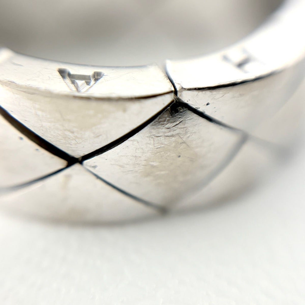 Chanel Quilted Ring Ation on the metal. — view 6
