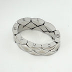 Chanel Quilted Ring Ation on the metal. — view 5