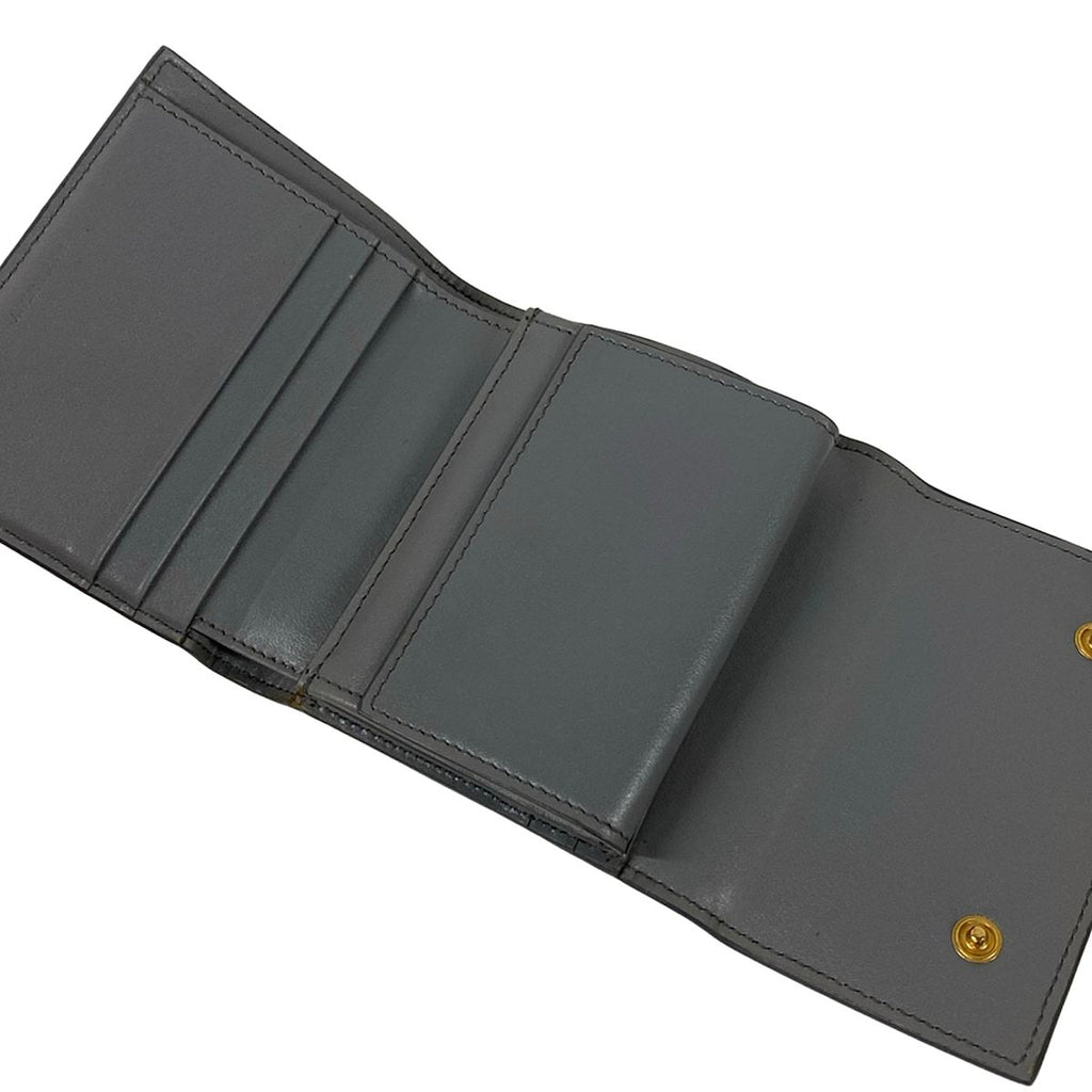 Celine Trifold Wallet Small Gray Leather — view 4
