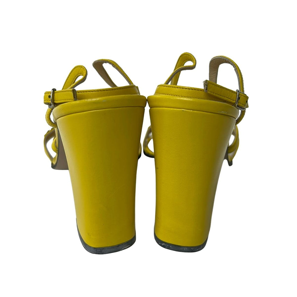 Gucci Mule 37 C Horsebit Yellow 37 Leather — view 3