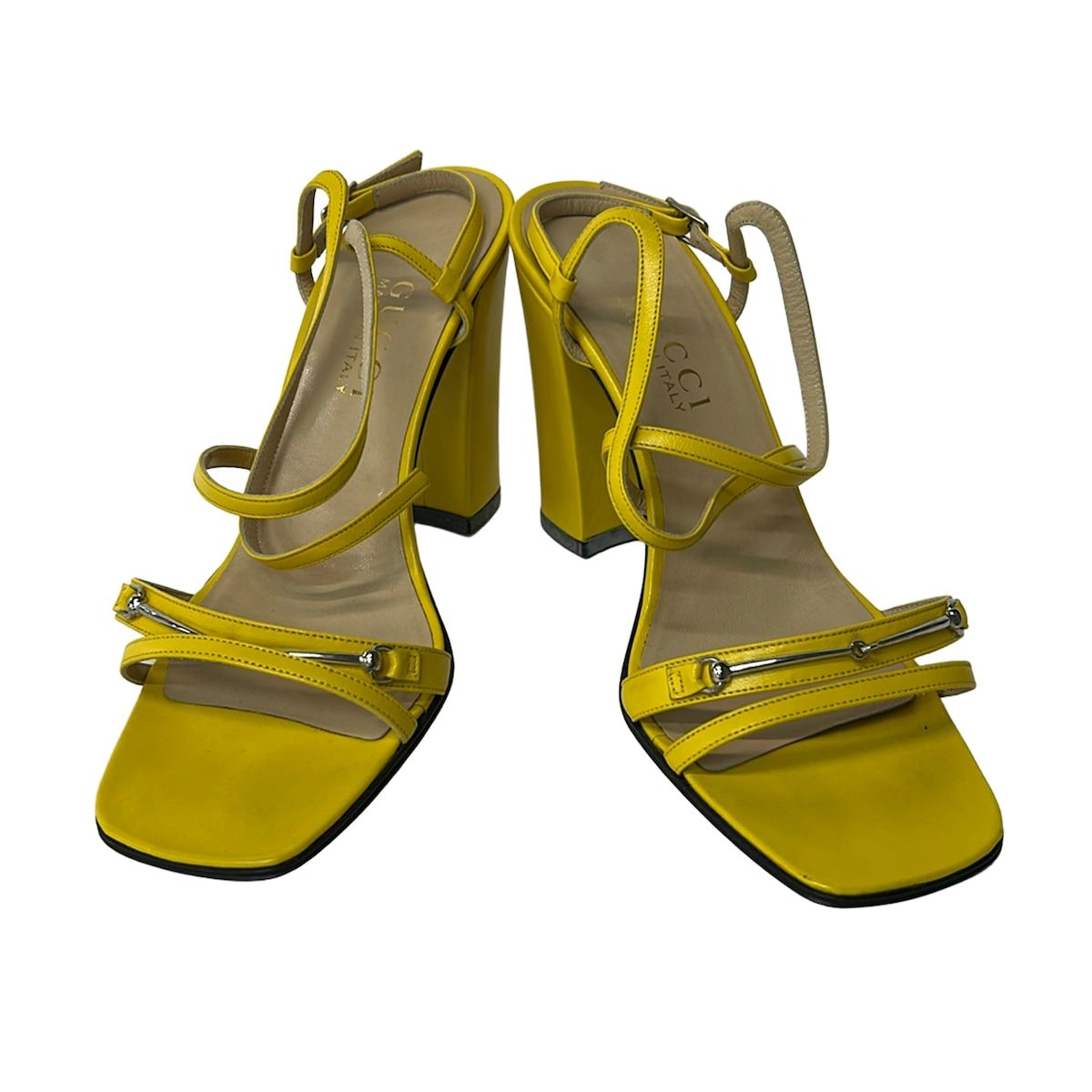 Gucci Mule 37 C Horsebit Yellow 37 Leather — view 2