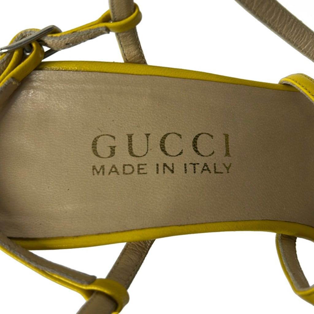 Gucci Mule 37 C Horsebit Yellow 37 Leather — view 5