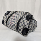 Gucci GG Supreme Leather Navy Mini Boston Bag Vintage — view 3