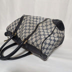 Gucci GG Supreme Leather Navy Mini Boston Bag Vintage — view 4