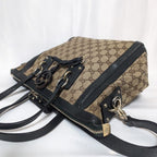 Gucci GG Canvas 2-Way Shoulder Bag with Charm — view 3
