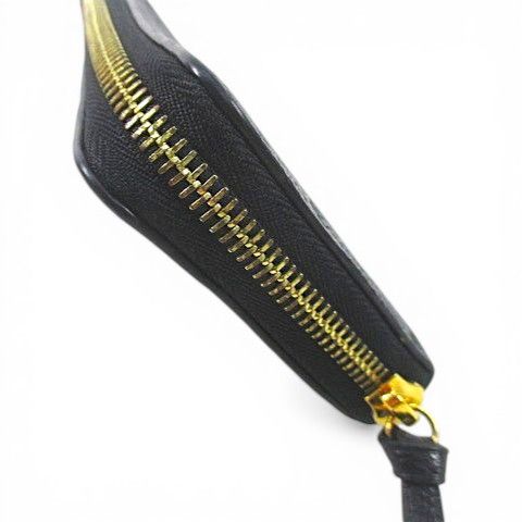 Louis Vuitton Zippy Wallet Zip Around Monogram Empreinte Leather Noir Black Gold — view 4