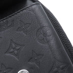 Louis Vuitton Shoulder Bag Monogram Shadow Double Phone Pouch Black — view 9