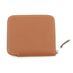 Hermes Coin Case Azap Compact Silk in Gold Silver Color Wallet — view 3