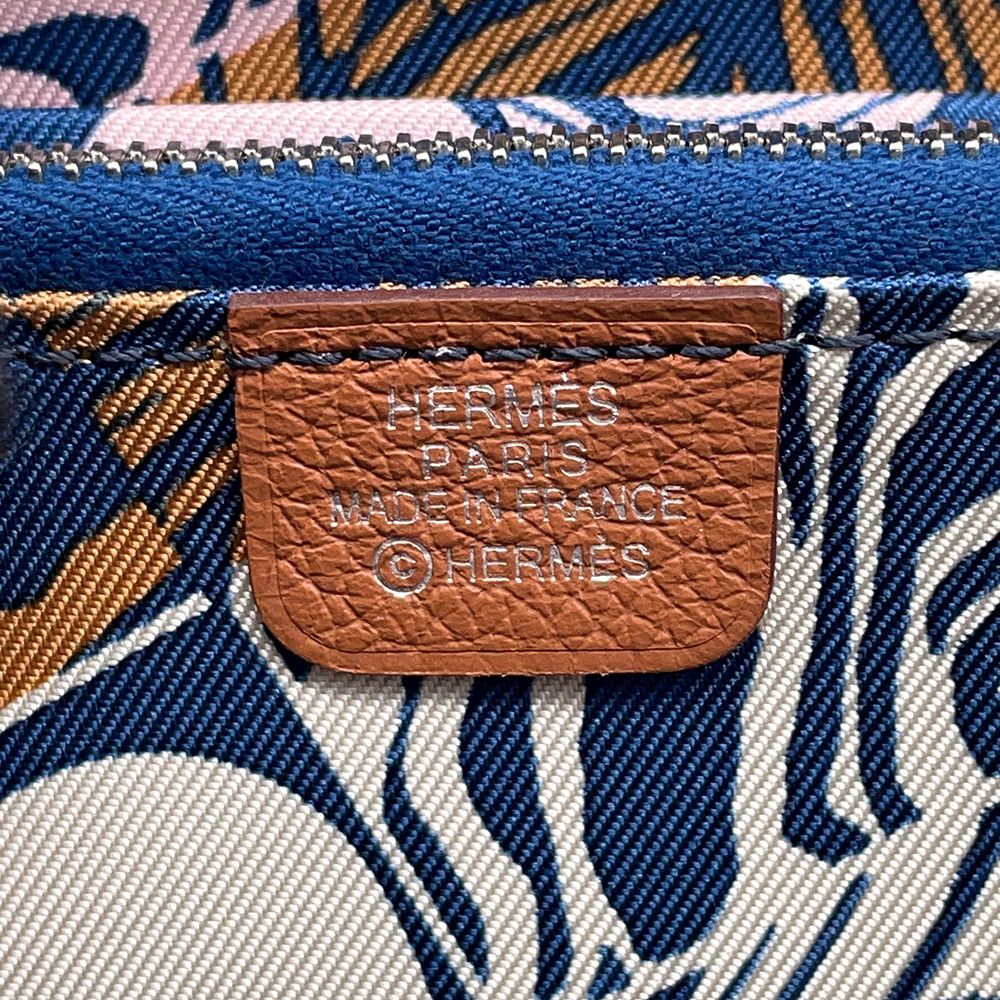 Hermes Coin Case Azap Compact Silk in Gold Silver Color Wallet — view 8