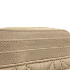 Dior Coin Case Cannage Caro Lavender Wallet Calf Leather — view 9