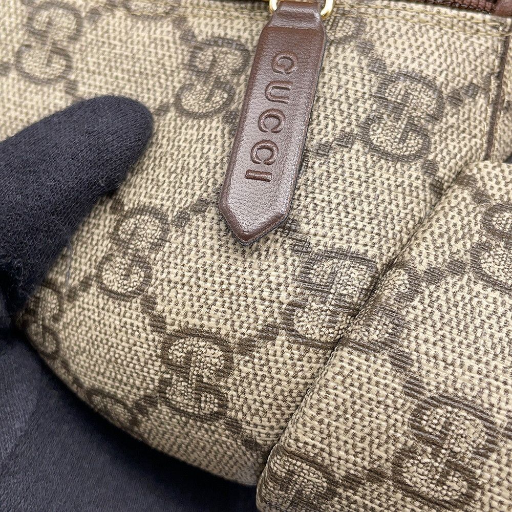 Gucci Boots Blanc Ankle GG Supreme Leather 35 Shoes — view 8