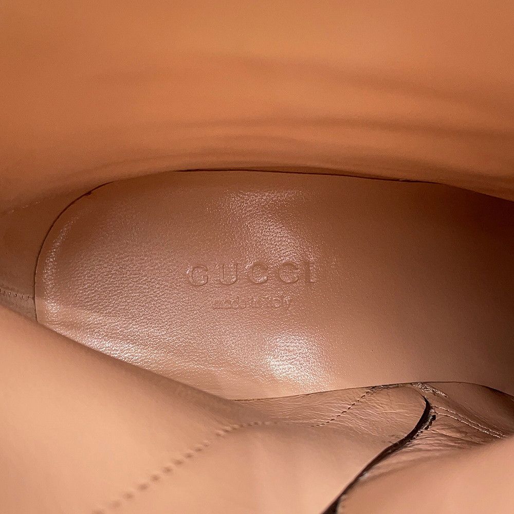 Gucci Boots Blanc Ankle GG Supreme Leather 35 Shoes — view 9