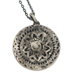 Saint Laurent Paris Chain Necklace Medal Pendant Silver — view 3