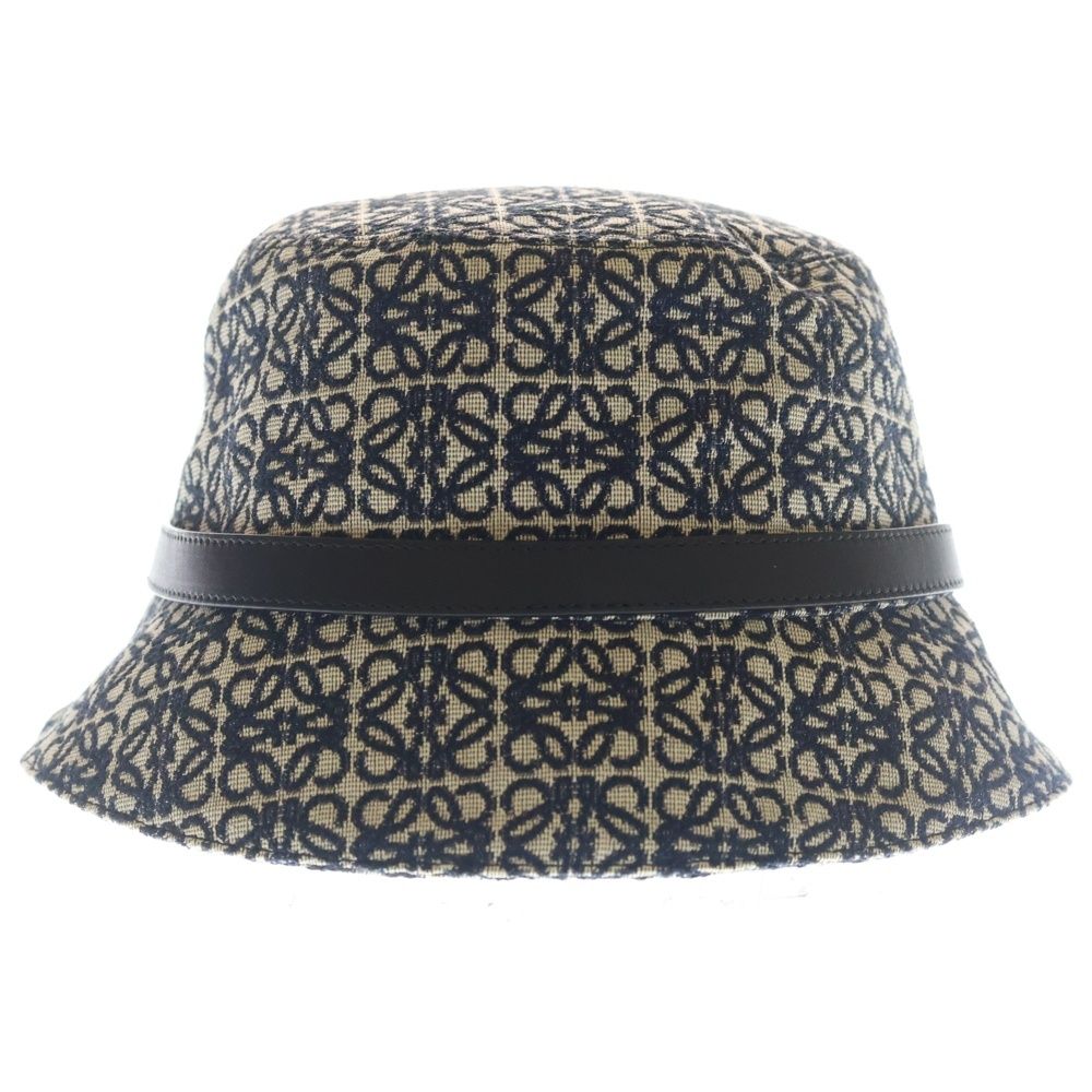 Loewe Anagram Jacquard Bucket Hat Navy — view 4