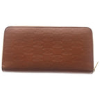 Celine Embossed Wallet Triomphe Logo Brown — view 2
