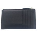 Prada Saffiano Triangle Leather Card Case Black — view 2