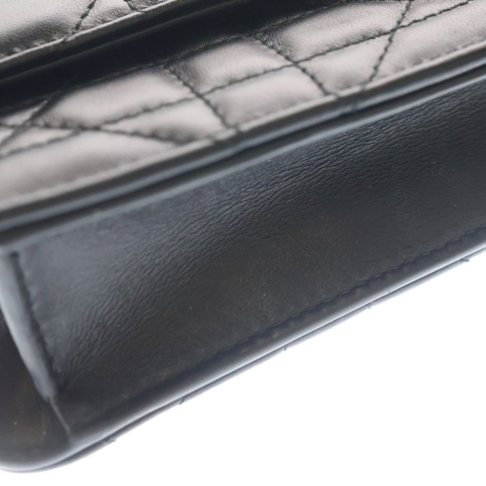 Dior Miss Caro Cannage Chain Shoulder Bag Black — view 6