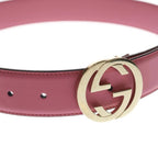 Gucci Interlocking Leather Belt Pink Gold — view 4