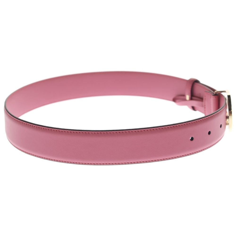 Gucci Interlocking Leather Belt Pink Gold — view 3