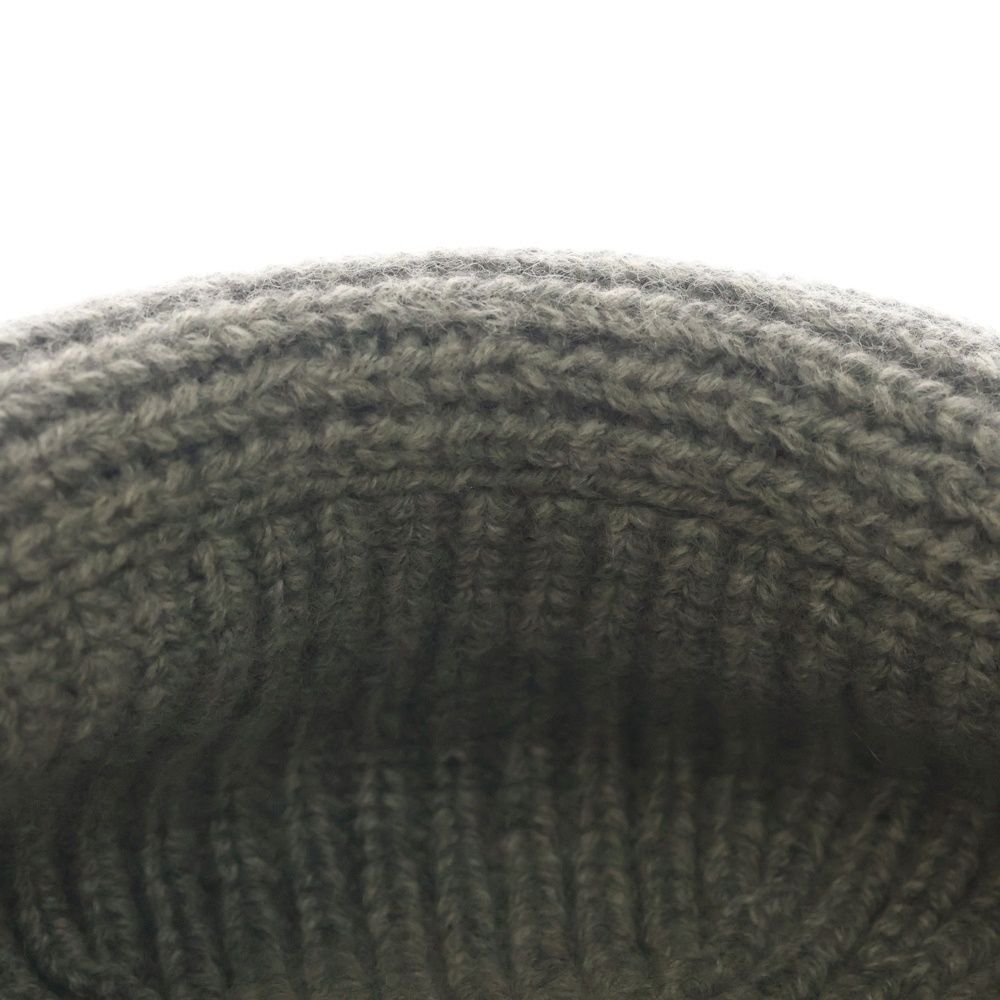 Celine Triomphe Cloche Beanie Crochet Hat Cashmere Gray — view 6