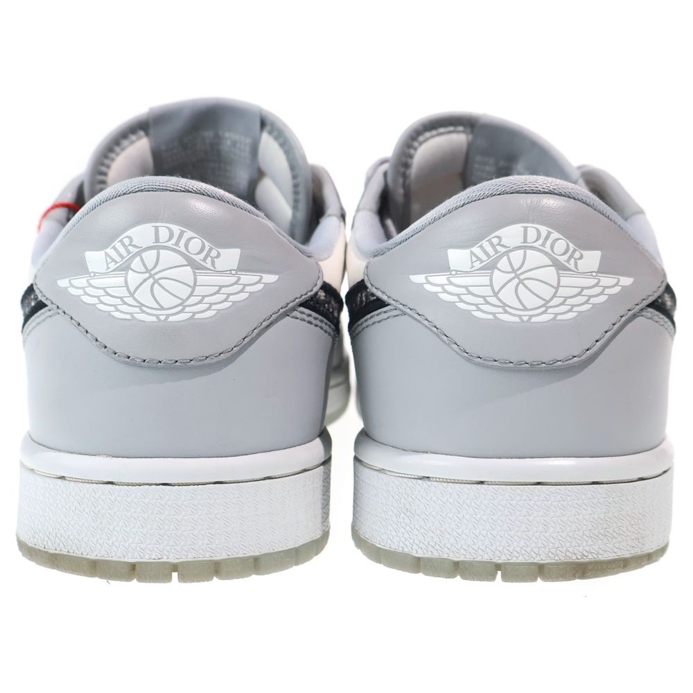 Dior Nike Air Jordan 1 Low OG Air 1 Low Cut Sneakers Gray White — view 3