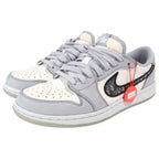 Dior Nike Air Jordan 1 Low OG Air 1 Low Cut Sneakers Gray White — view 2