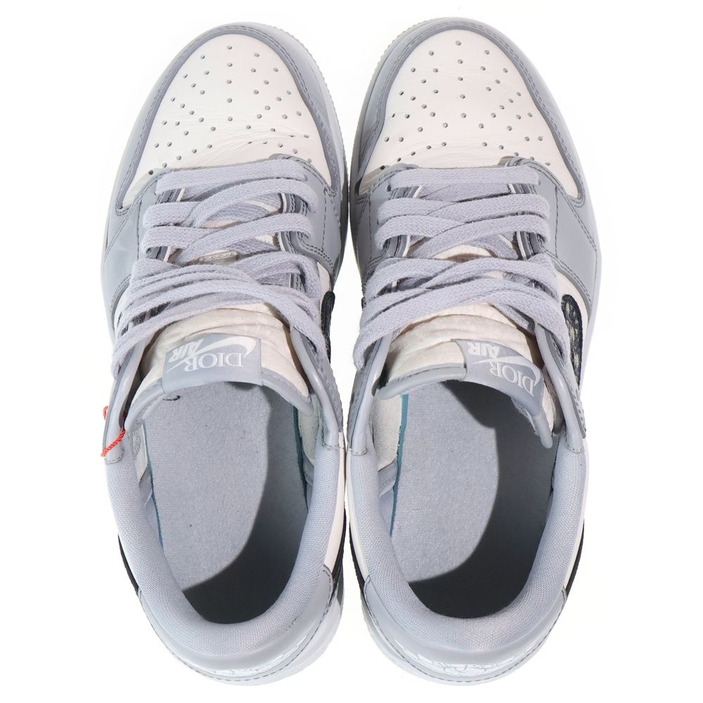 Dior Nike Air Jordan 1 Low OG Air 1 Low Cut Sneakers Gray White — view 4