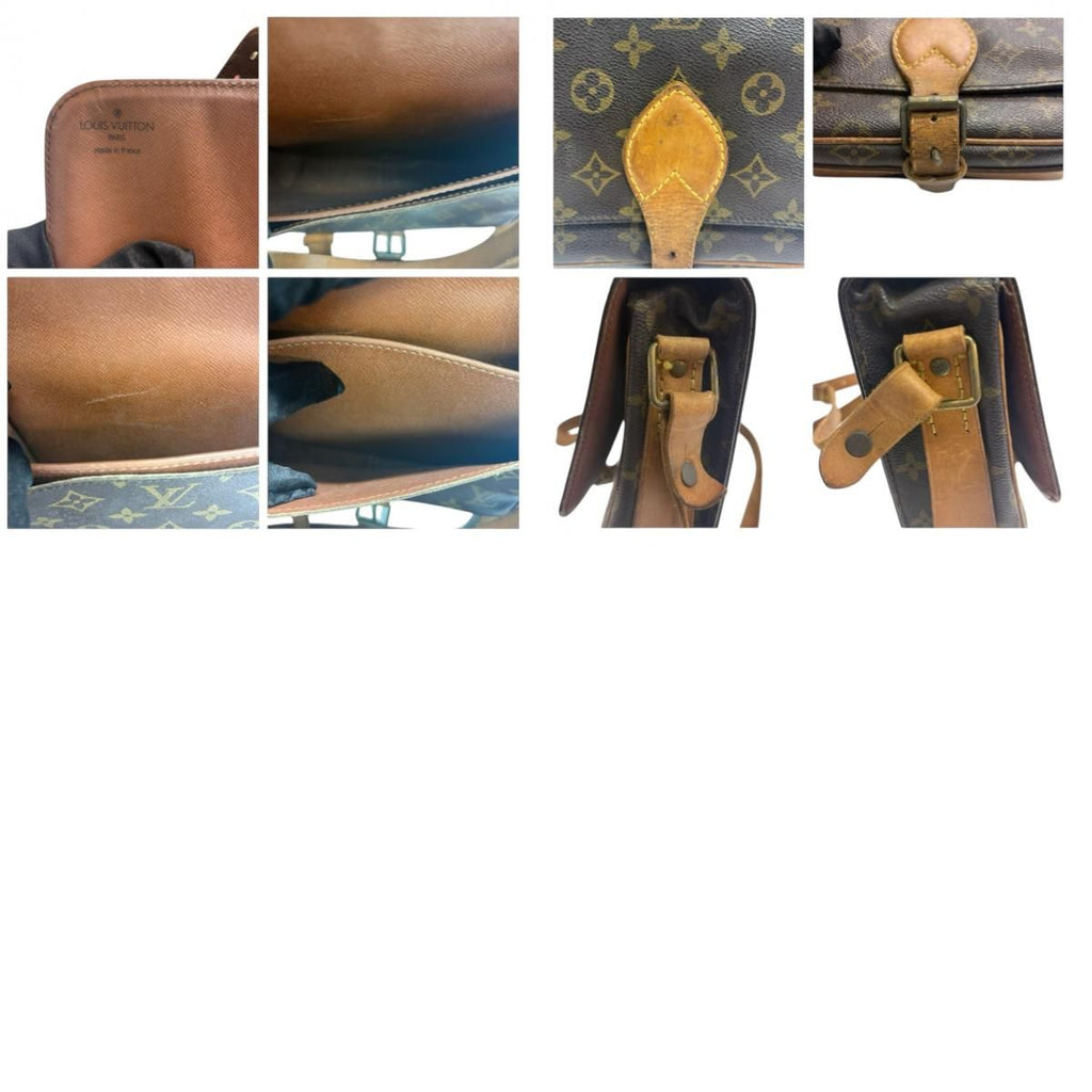 Louis Vuitton Monogram Brown Gold Leather Shoulder Bag — view 9