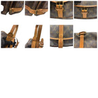 Louis Vuitton Monogram Saumur Brown Gold Leather — view 9