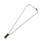 Dior Necklace Pendant Trotter Plate Logo Silver — view 4