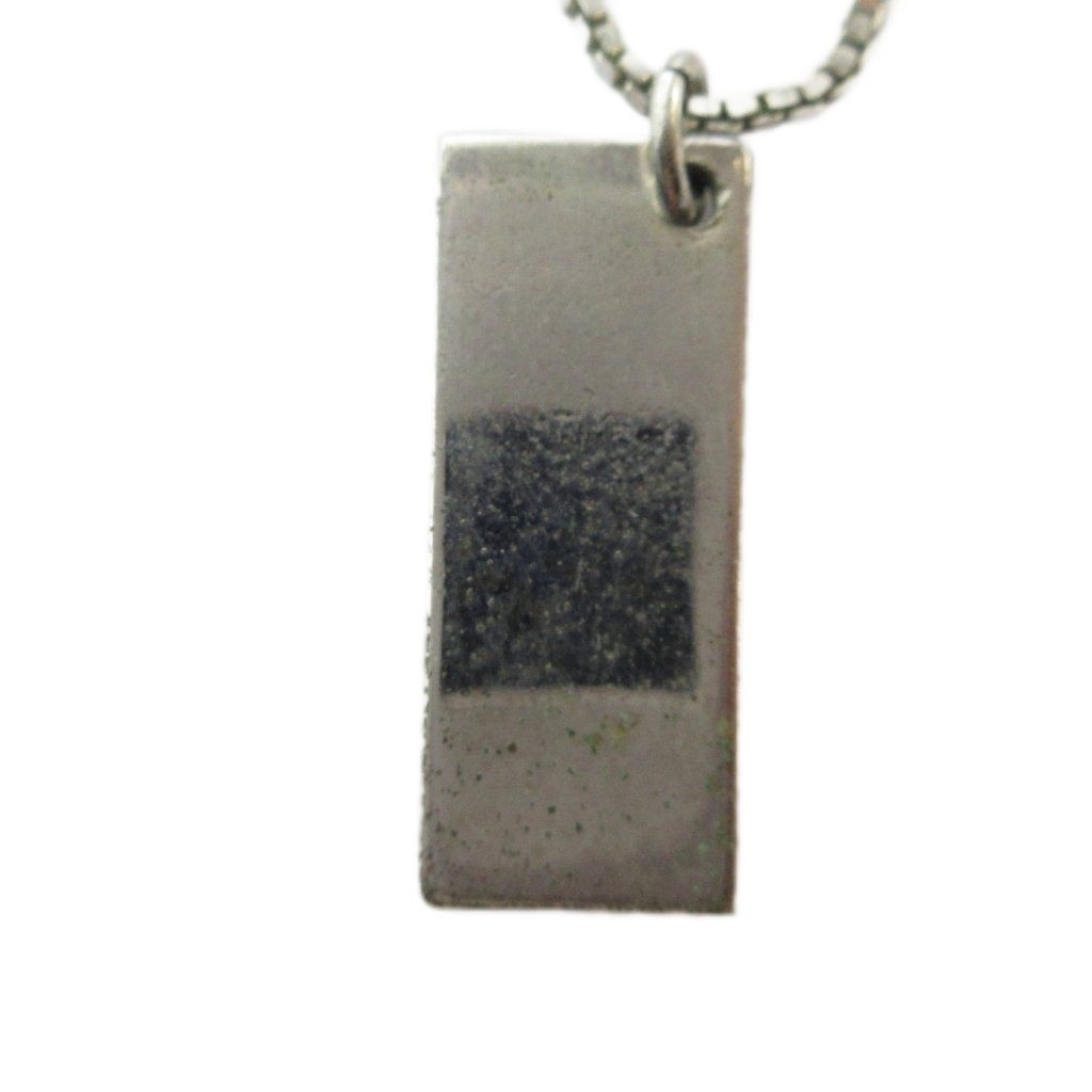 Dior Necklace Pendant Trotter Plate Logo Silver — view 2
