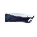 Celine Clutch Second Leather Logo Blue Purple — view 4
