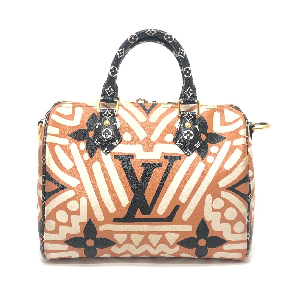 Louis Vuitton Boston Bag Speedy Bandouliere 25 LV Crafty Leather Brown — view 2