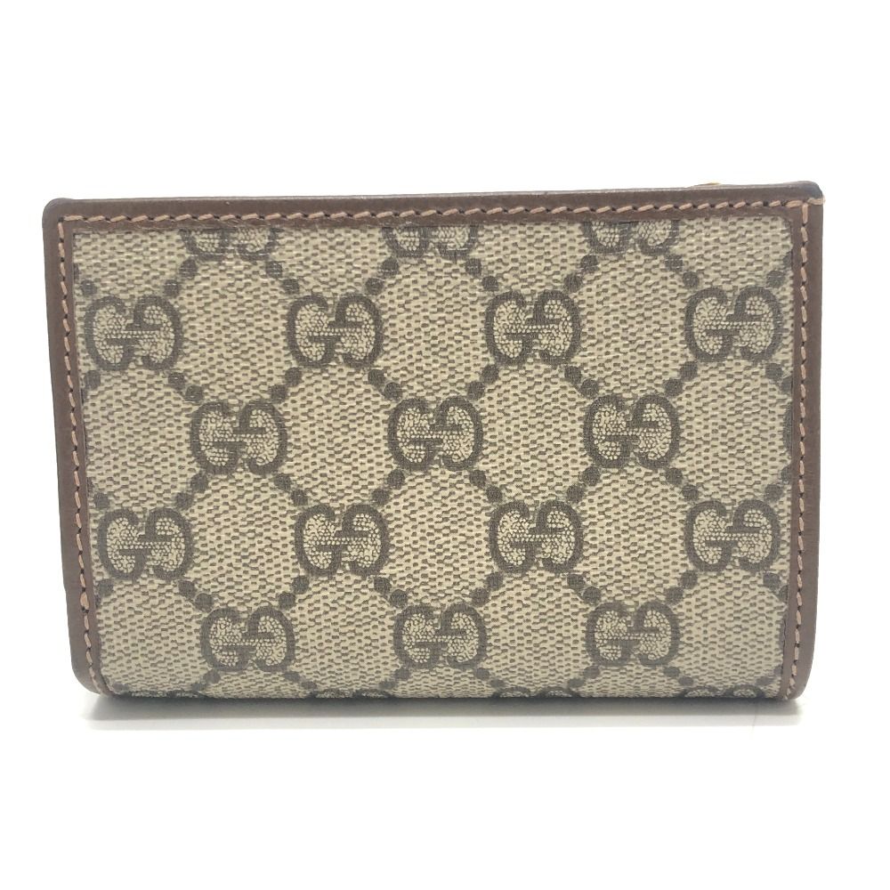 Gucci Bifold Wallet Horsebit GG Supreme Canvas Brown — view 2