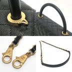 Chanel Handbag Coco Handle 29 Caviar Leather Black — view 8