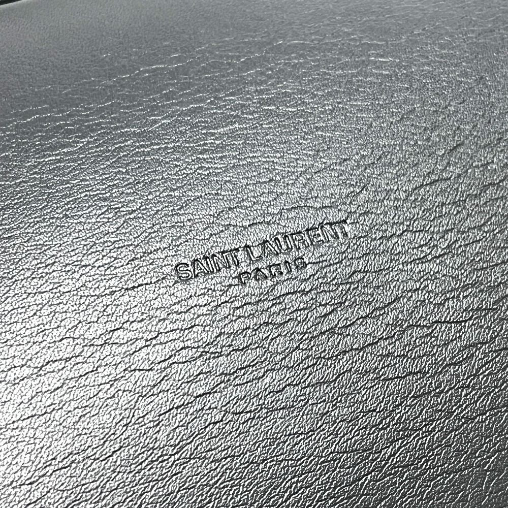 Saint Laurent Paris Shoulder Bag Rive Gauche Canvas Black — view 5
