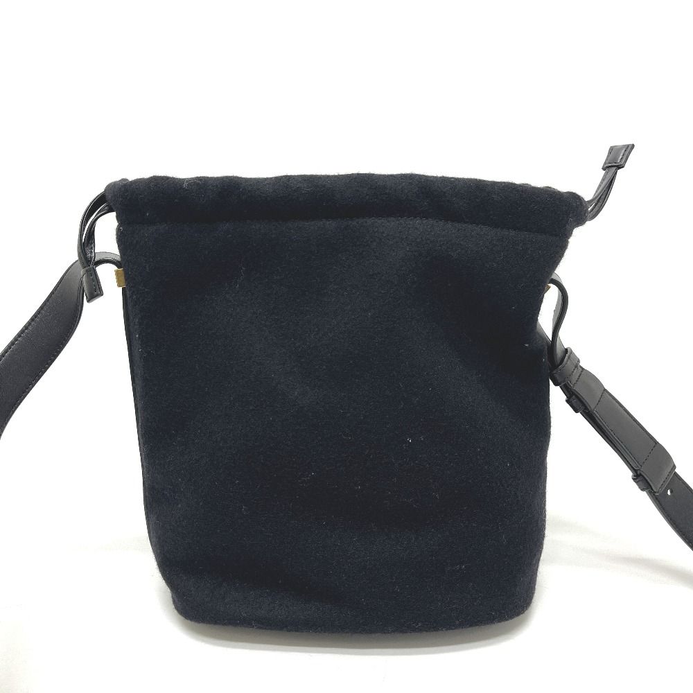 Saint Laurent Paris Shoulder Bag Rive Gauche Canvas Black — view 2