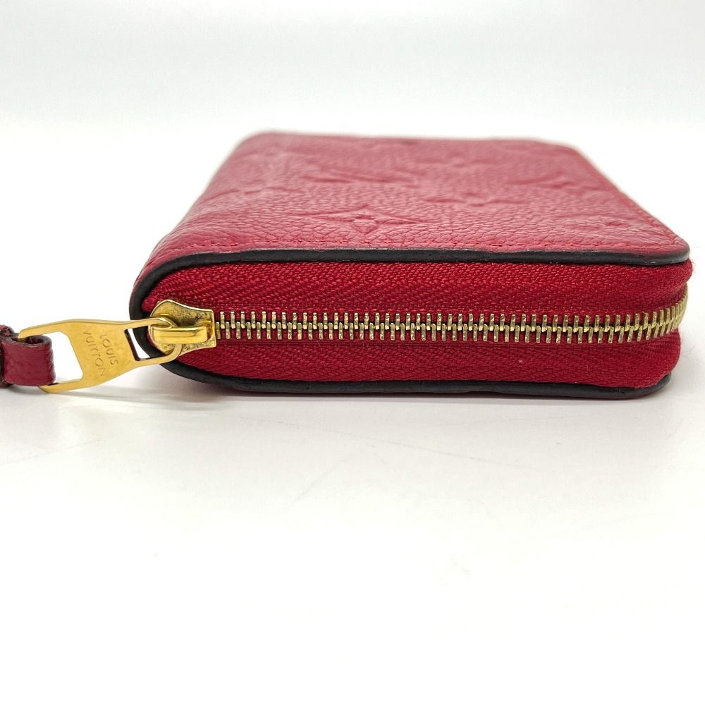 Louis Vuitton Coin Case Zippy Purse Monogram Empreinte Leather Red — view 6