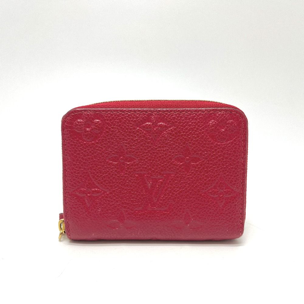 Louis Vuitton Coin Case Zippy Purse Monogram Empreinte Leather Red — view 2
