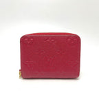 Louis Vuitton Coin Case Zippy Purse Monogram Empreinte Leather Red — view 2