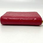 Louis Vuitton Coin Case Zippy Purse Monogram Empreinte Leather Red — view 5