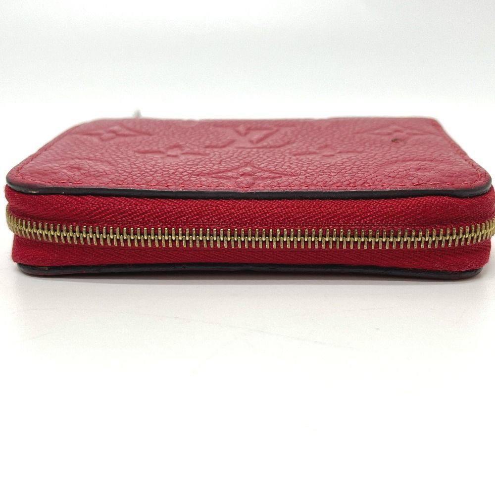 Louis Vuitton Coin Case Zippy Purse Monogram Empreinte Leather Red — view 3