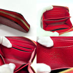 Louis Vuitton Coin Case Zippy Purse Monogram Empreinte Leather Red — view 8