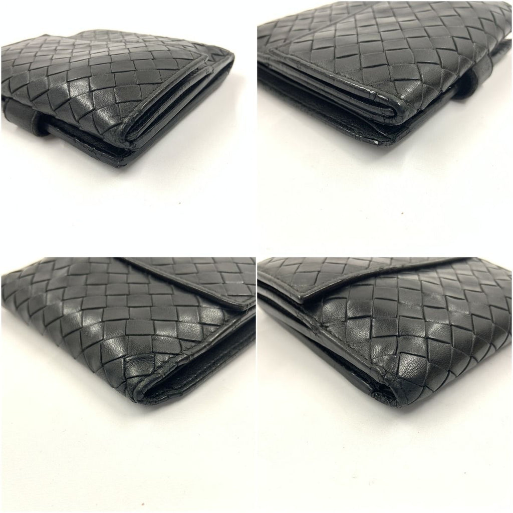 Bottega Veneta Intrecciato Bifold Wallet Black — view 5