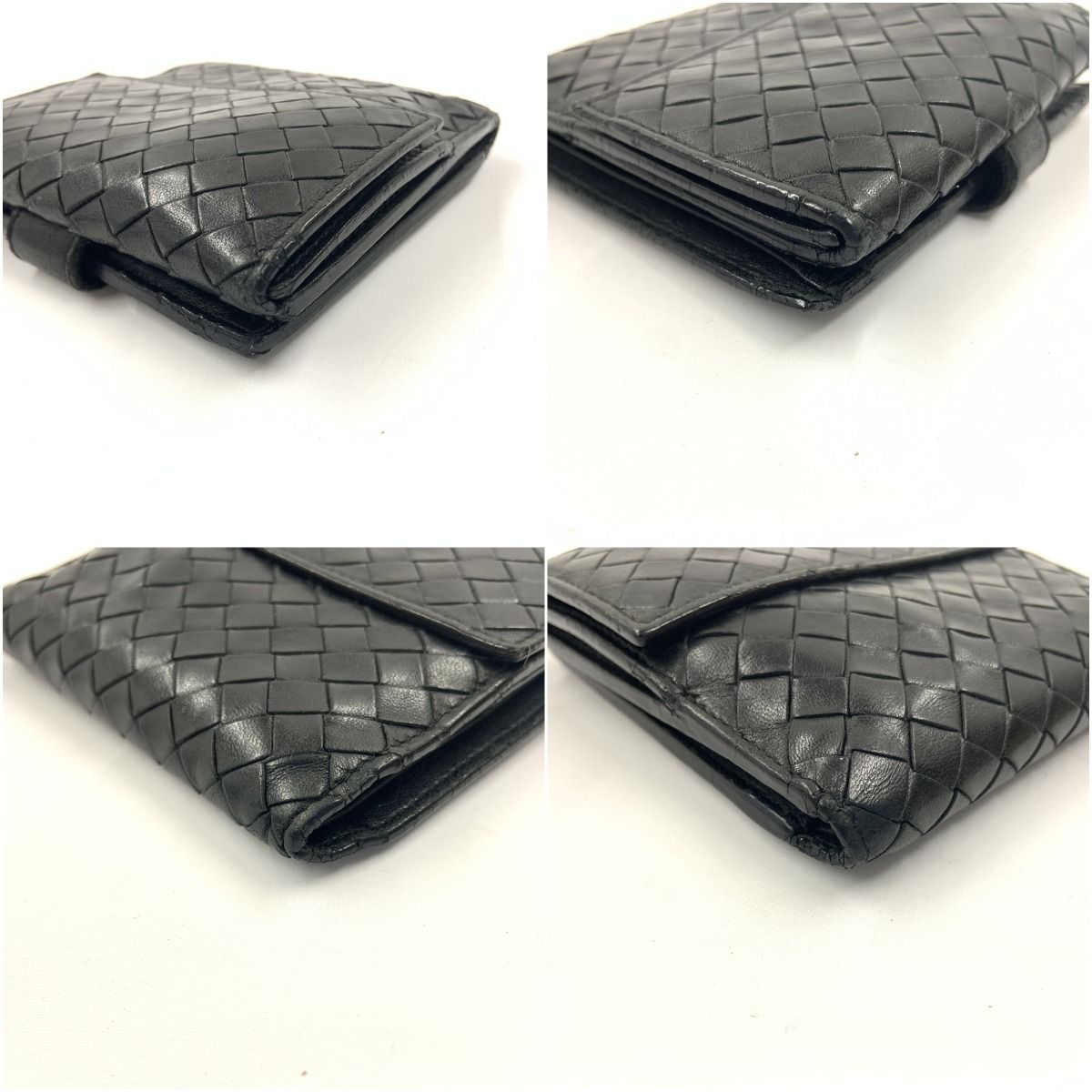 Bottega Veneta Intrecciato Bifold Wallet Black — view 5